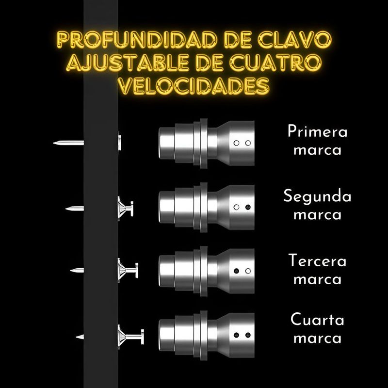 Pistola 2x1: clavos y remaches